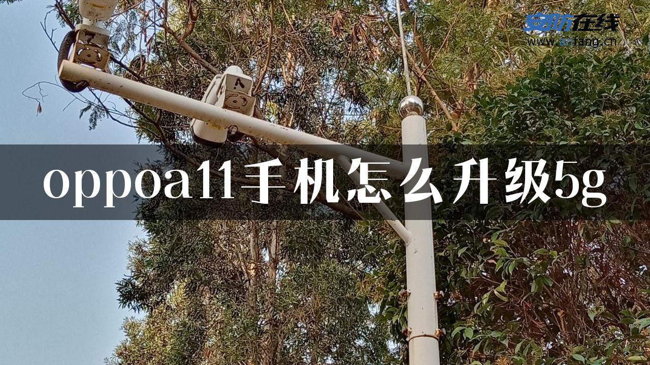 oppoa11手机怎么升级5g