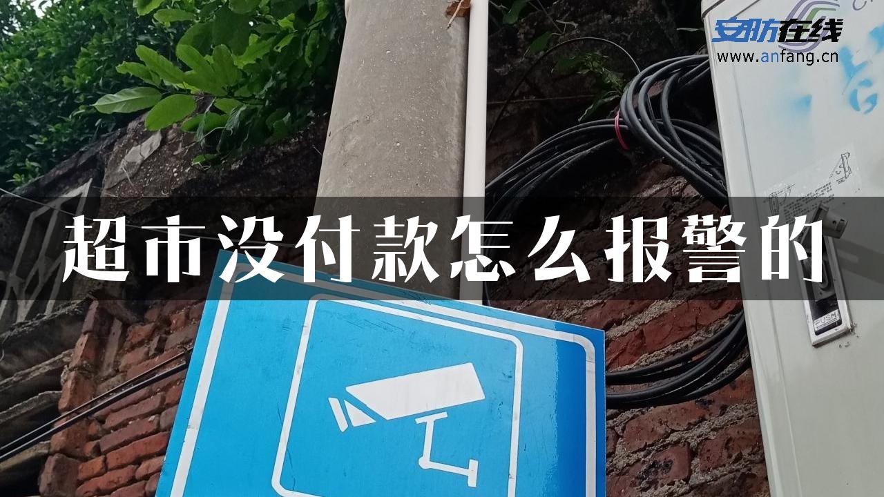 超市没付款怎么报警的