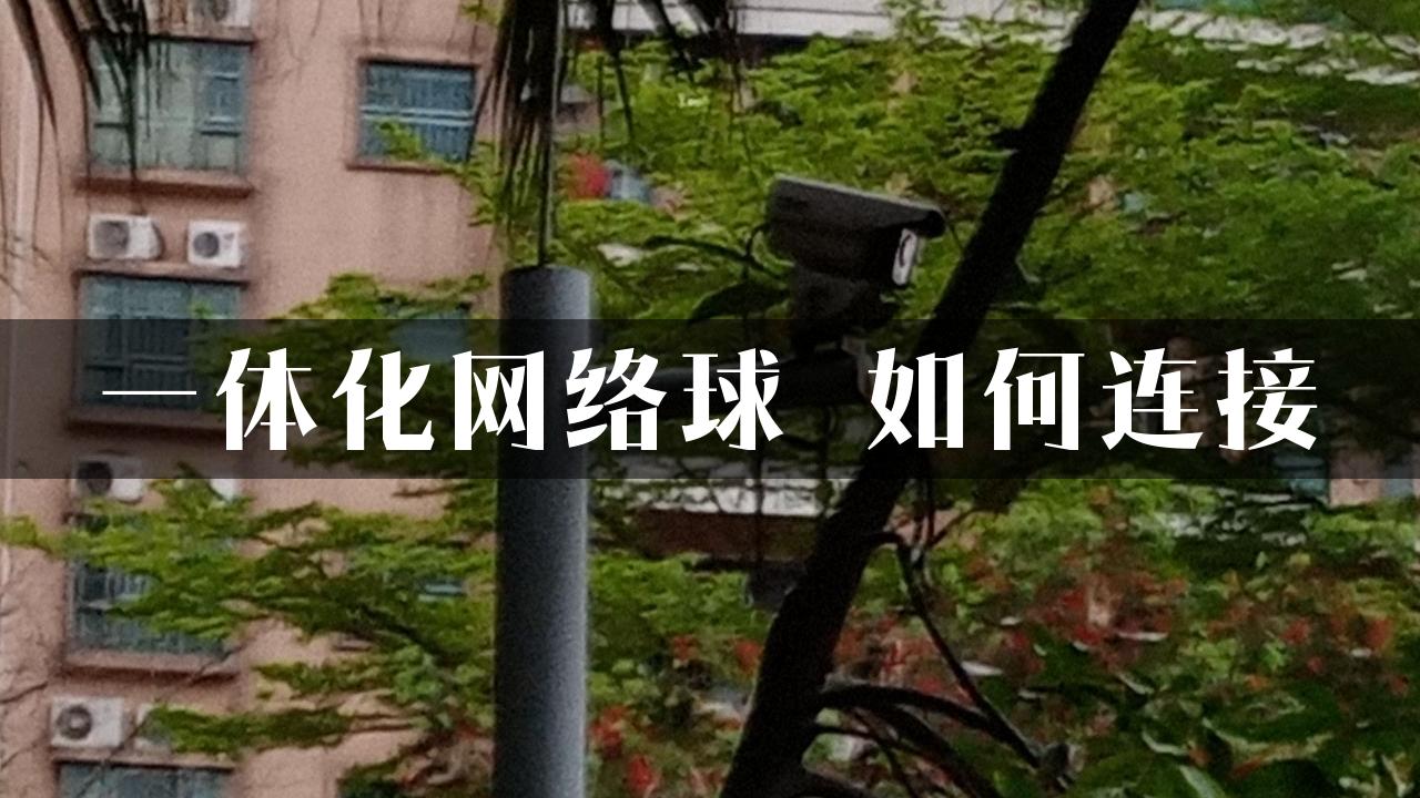 一体化网络球 如何连接