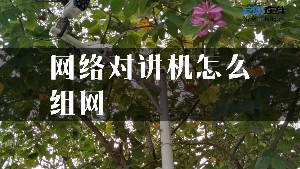 网络对讲机怎么组网