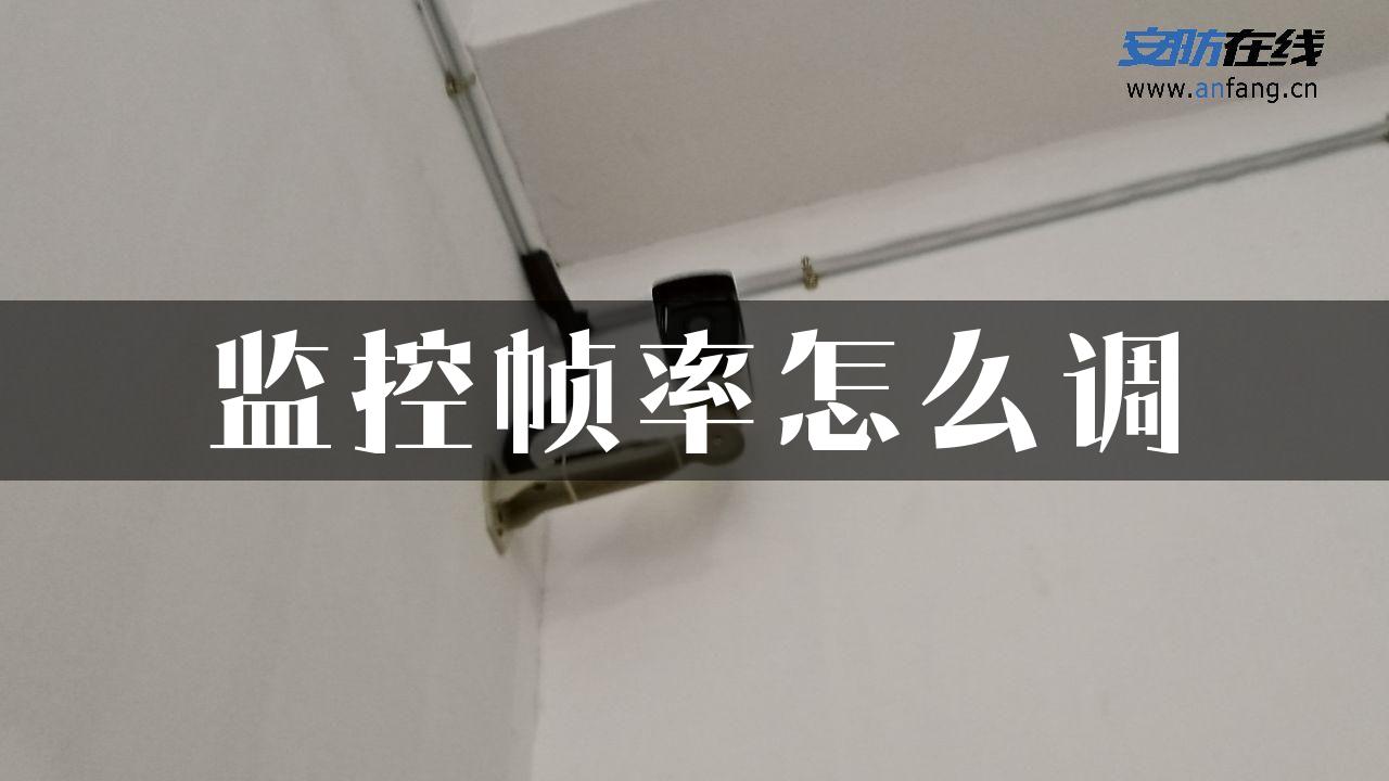 监控帧率怎么调