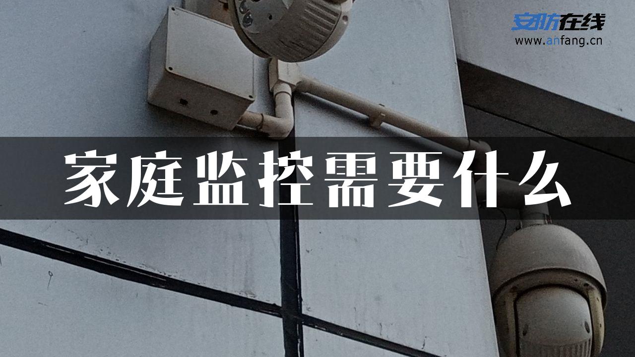 家庭监控需要什么