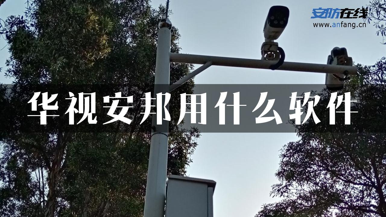 华视安邦用什么软件