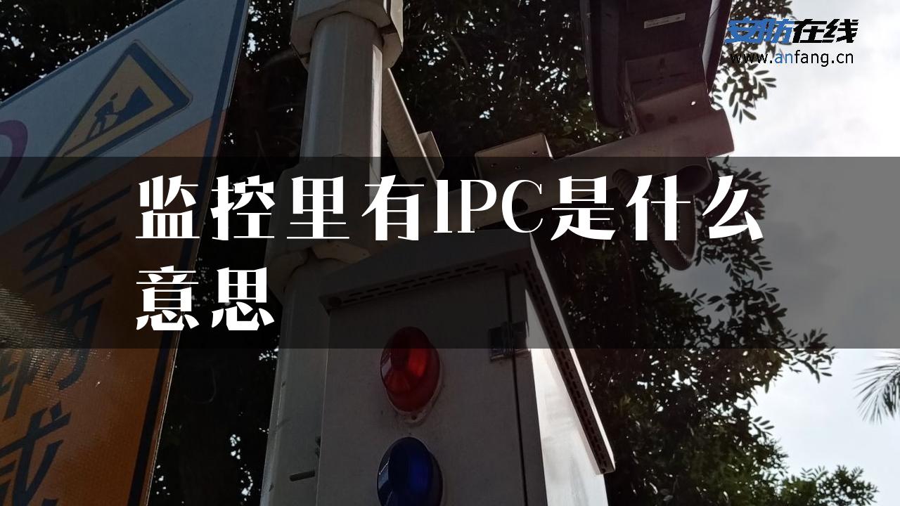 监控里有IPC是什么意思