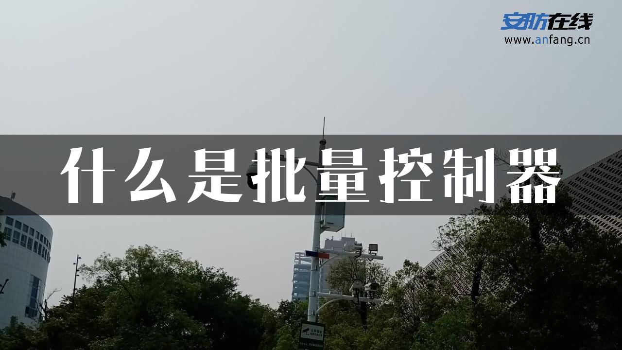 什么是批量控制器