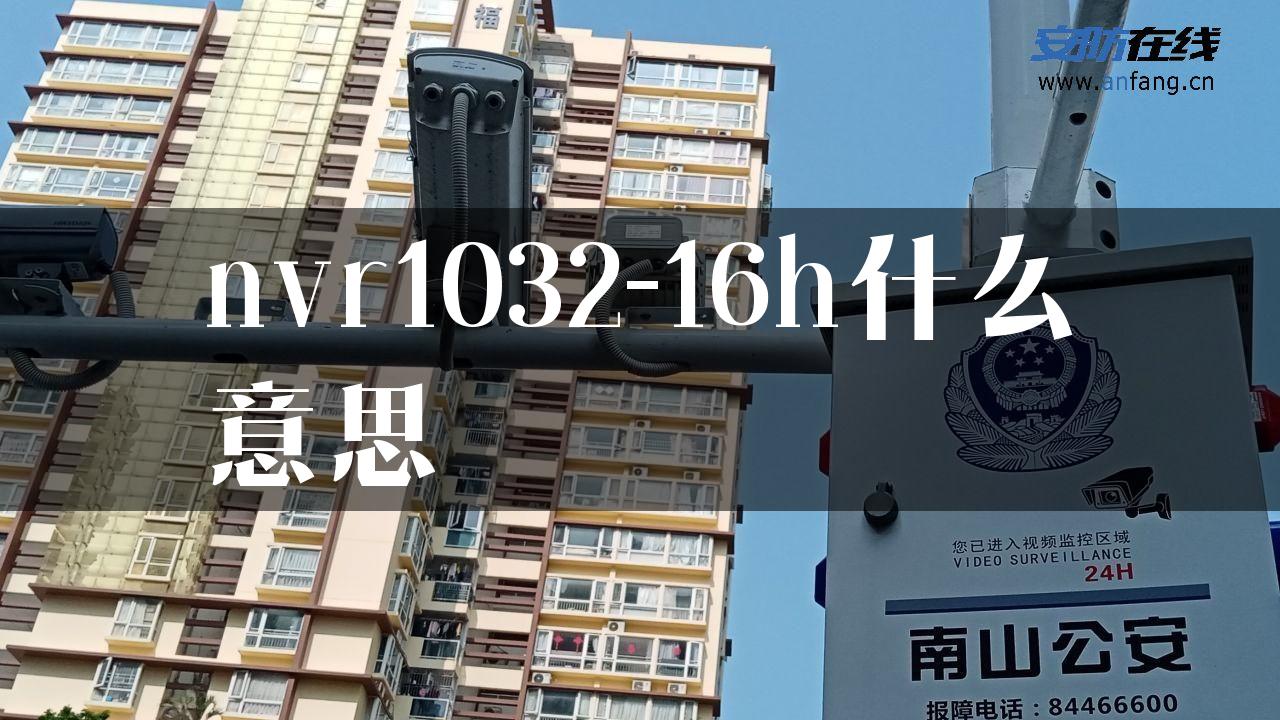 nvr1032-16h什么意思