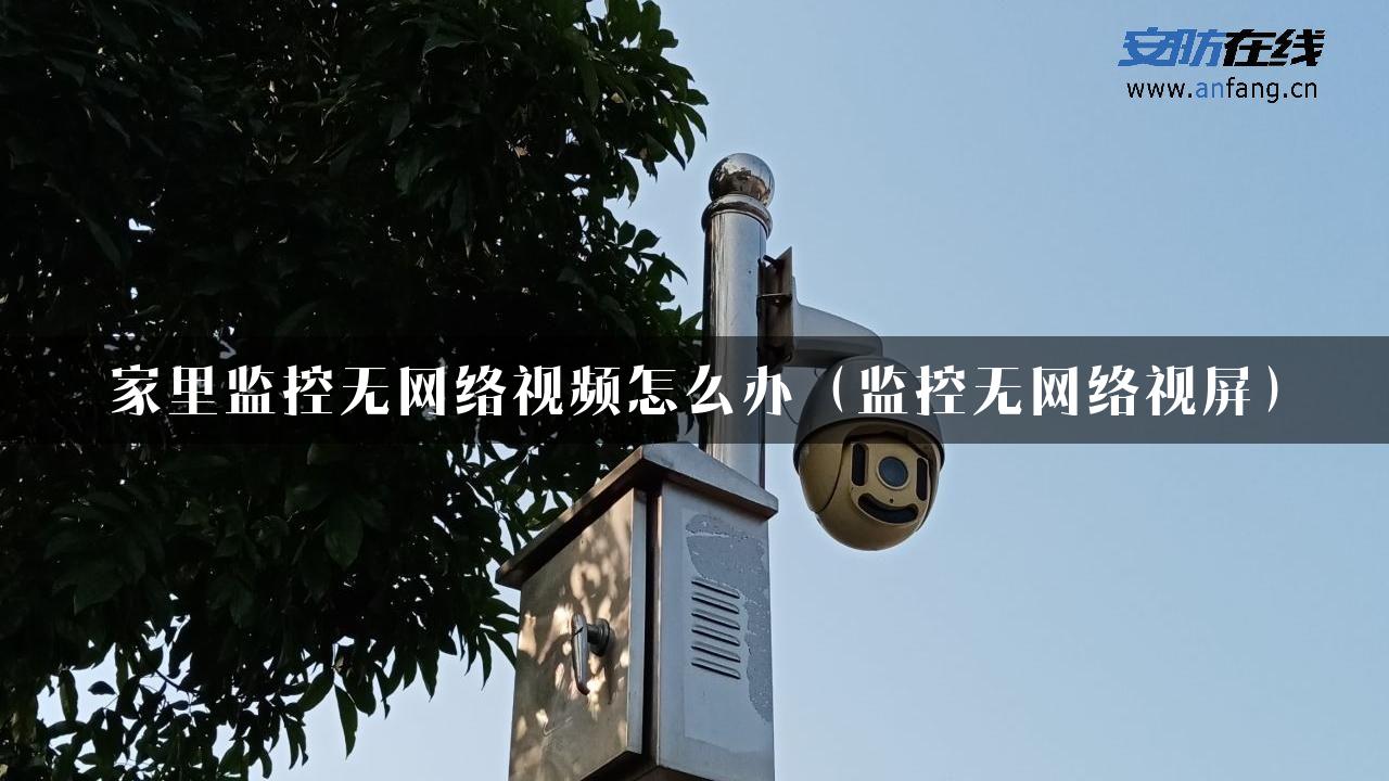 家里监控无网络视频怎么办（监控无网络视屏）