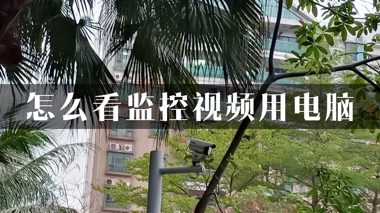 怎么看监控视频用电脑