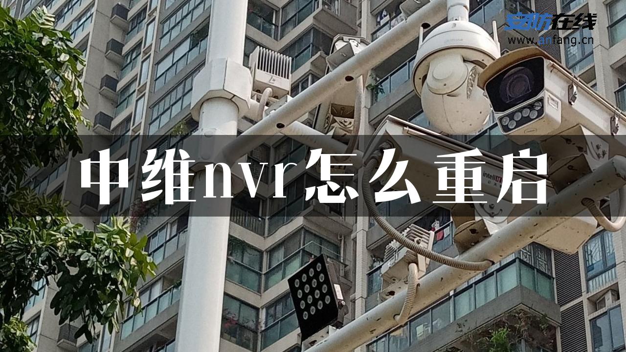 中维nvr怎么重启