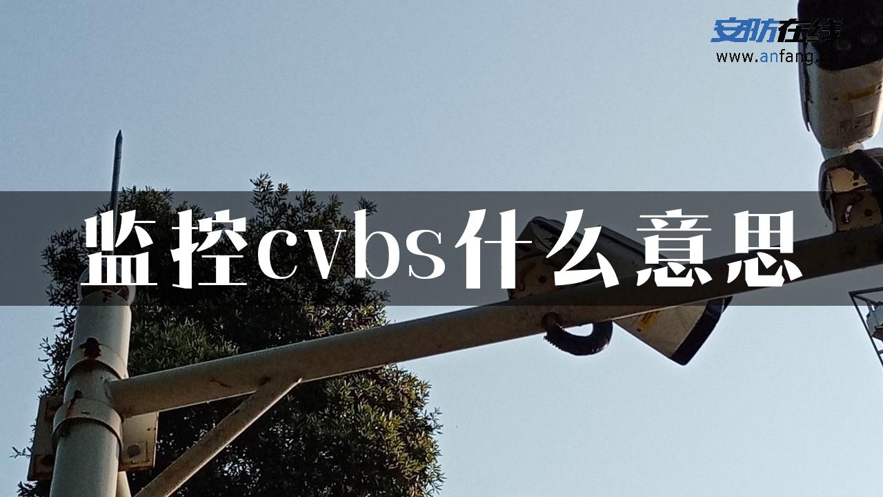 监控cvbs什么意思