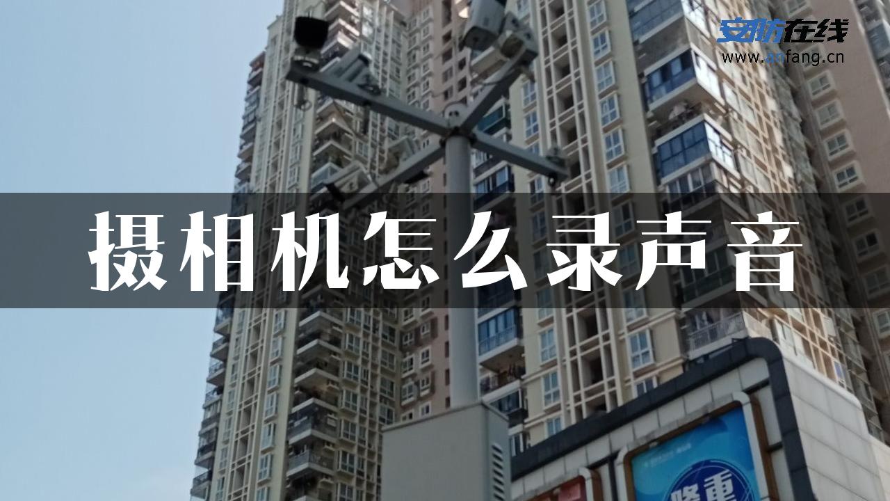 摄相机怎么录声音