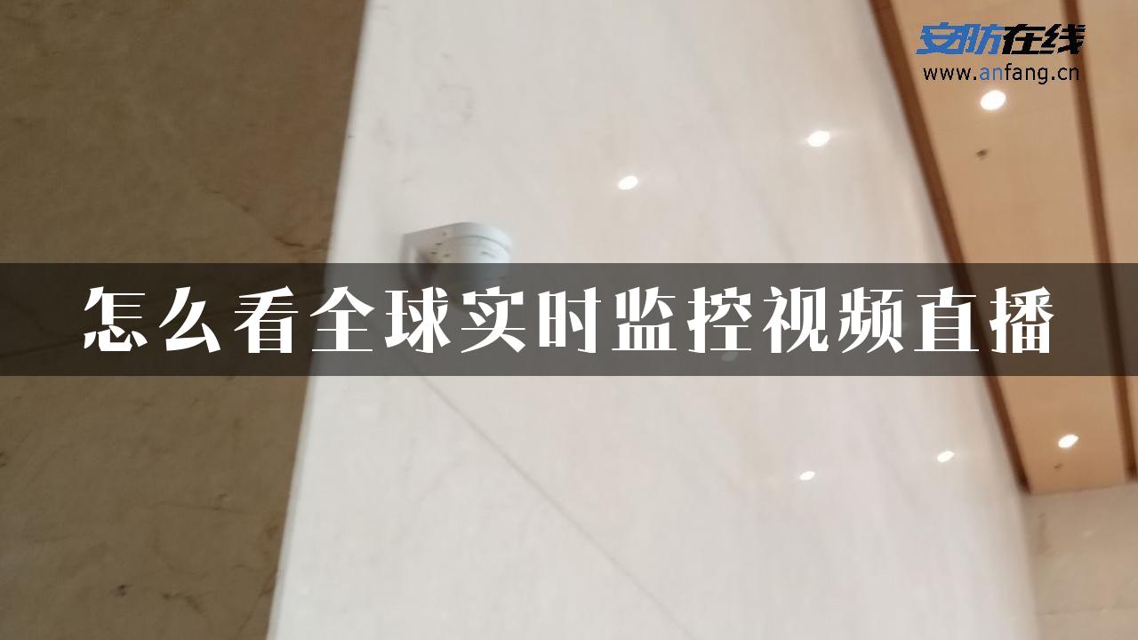 怎么看全球实时监控视频直播