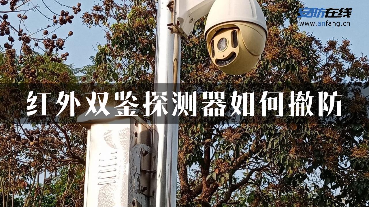 红外双鉴探测器如何撤防