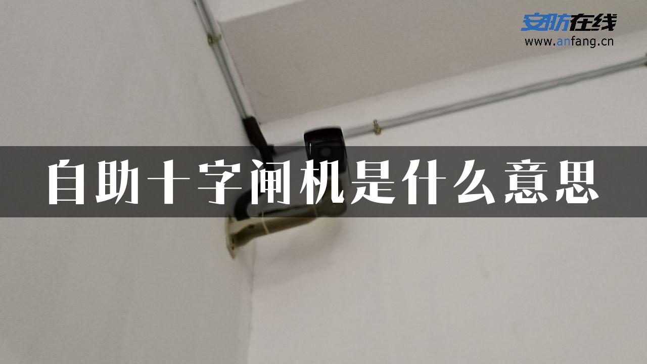 自助十字闸机是什么意思