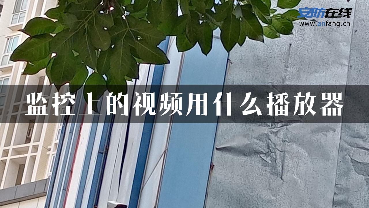 监控上的视频用什么播放器