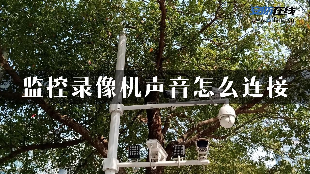 监控录像机声音怎么连接