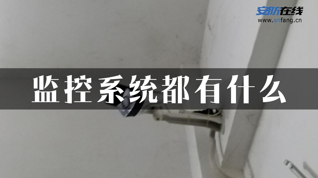 监控系统都有什么