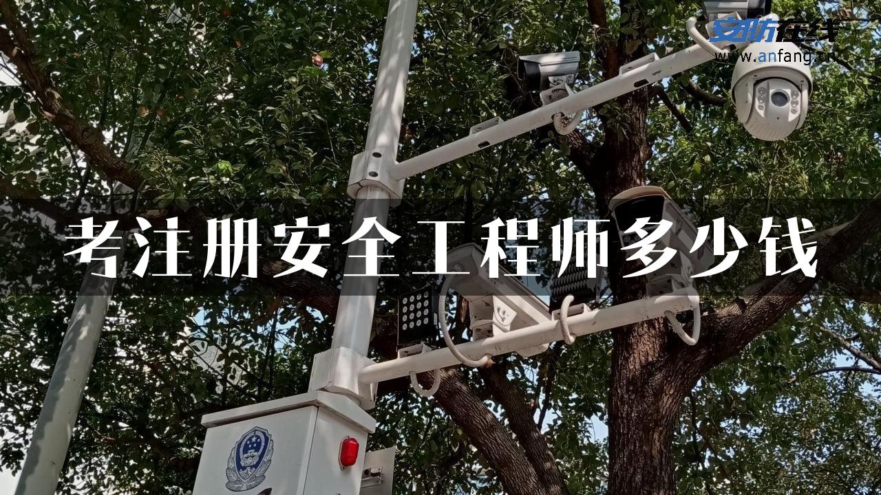 考注册安全工程师多少钱