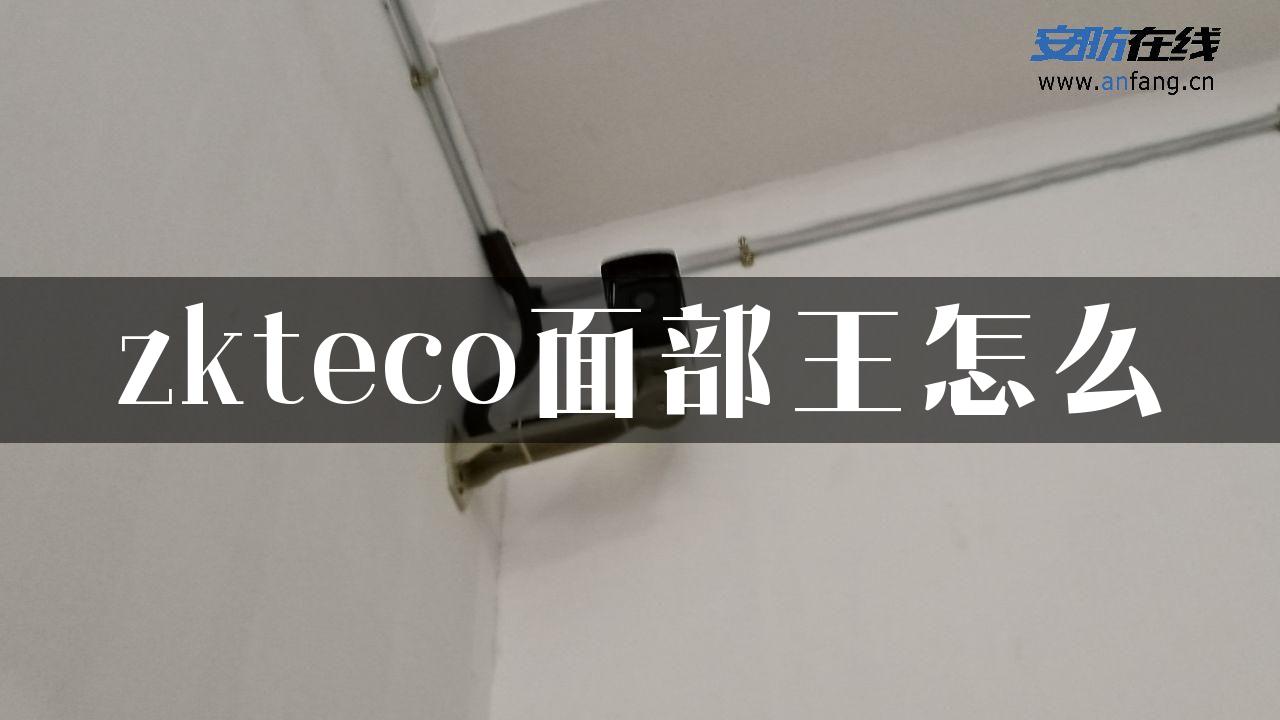 zkteco面部王怎么