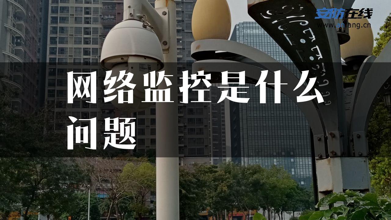 网络监控是什么问题