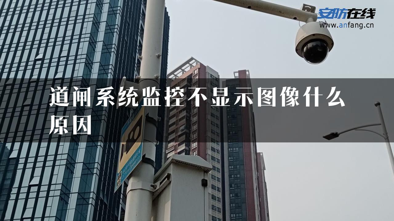 道闸系统监控不显示图像什么原因