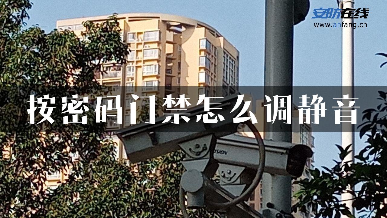 按密码门禁怎么调静音