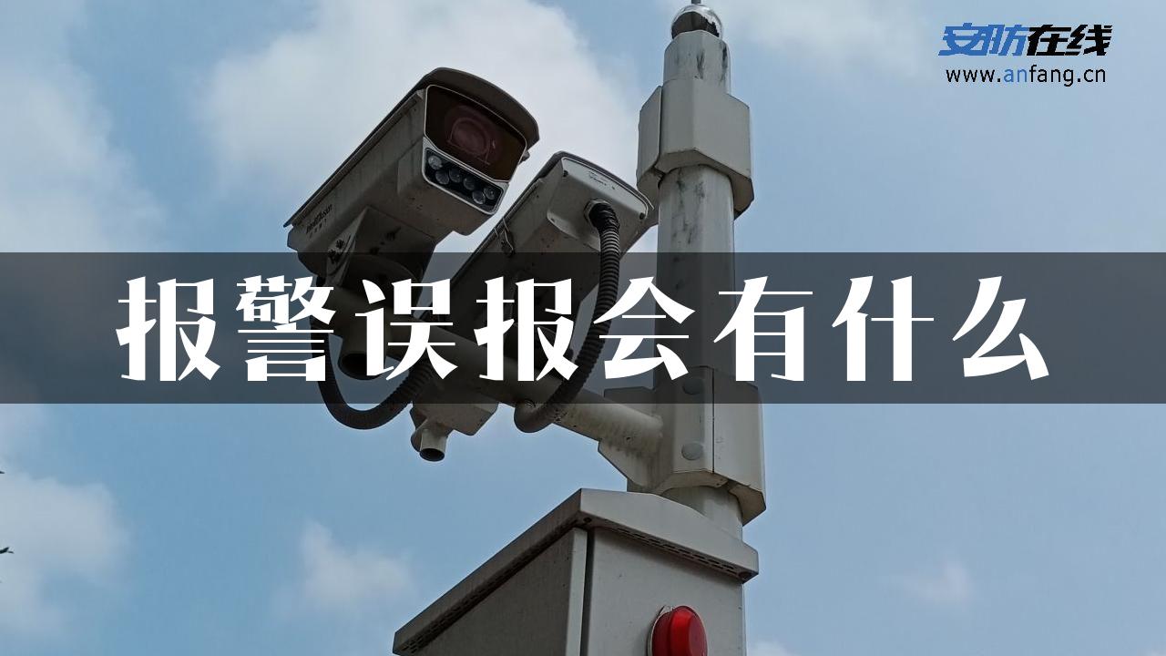 报警误报会有什么