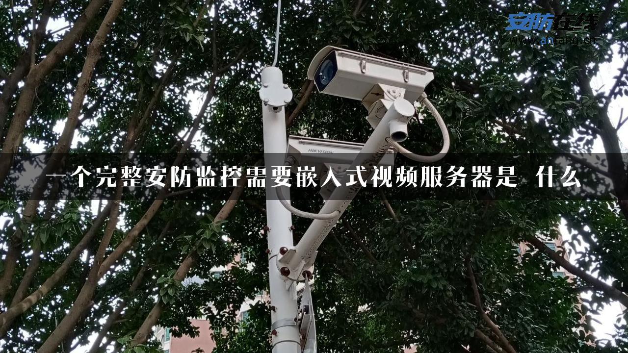 一个完整安防监控需要嵌入式视频服务器是 什么