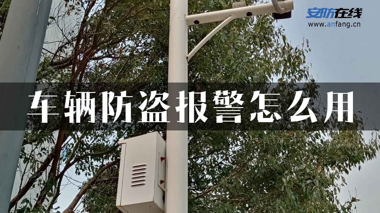 车辆防盗报警怎么用