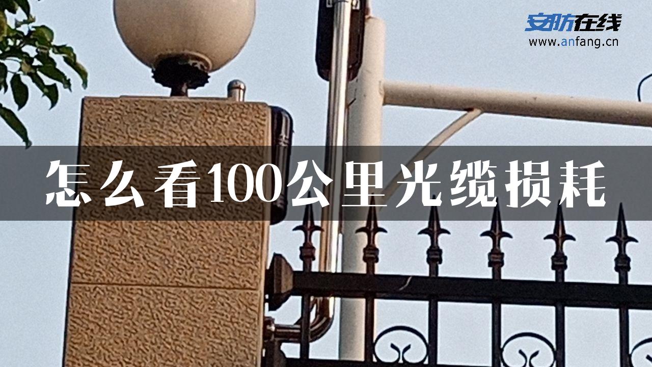 怎么看100公里光缆损耗