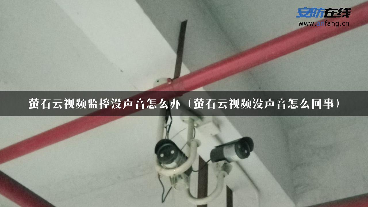 萤石云视频监控没声音怎么办（萤石云视频没声音怎么回事）