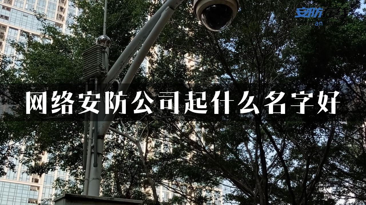 网络安防公司起什么名字好