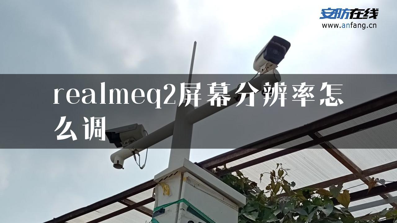 realmeq2屏幕分辨率怎么调