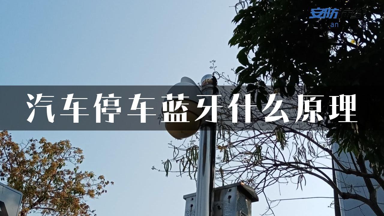 汽车停车蓝牙什么原理