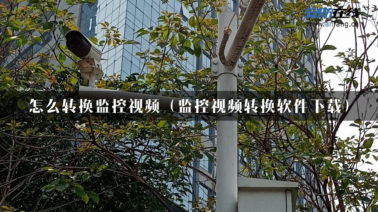 怎么转换监控视频（监控视频转换软件下载）