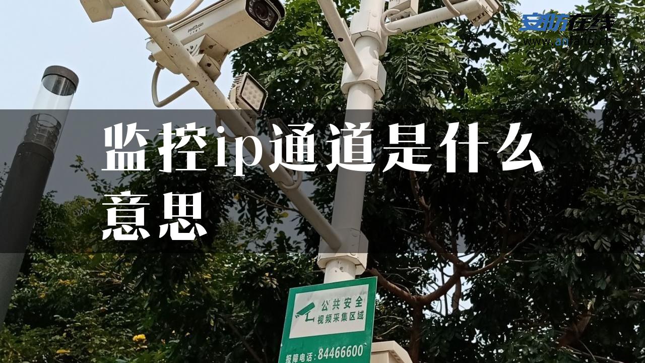 监控ip通道是什么意思