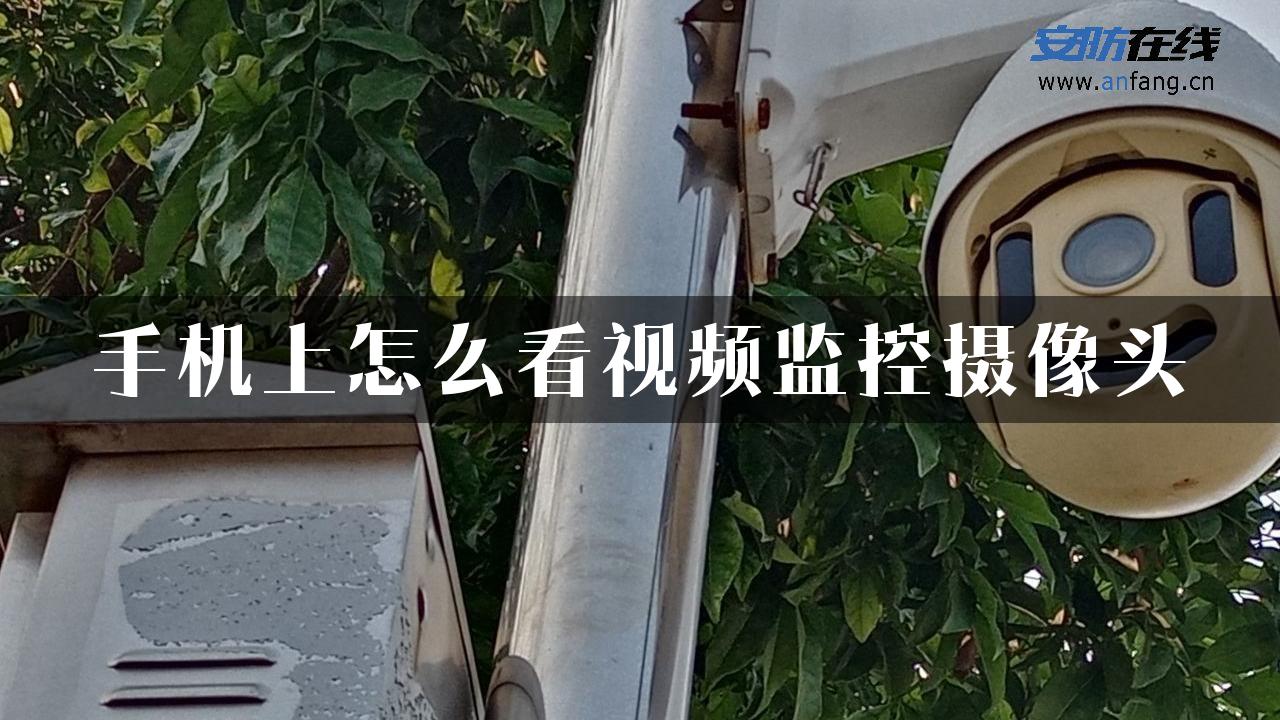 手机上怎么看视频监控摄像头