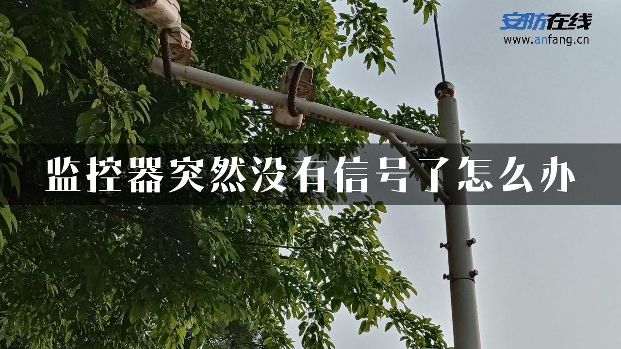 监控器突然没有信号了怎么办