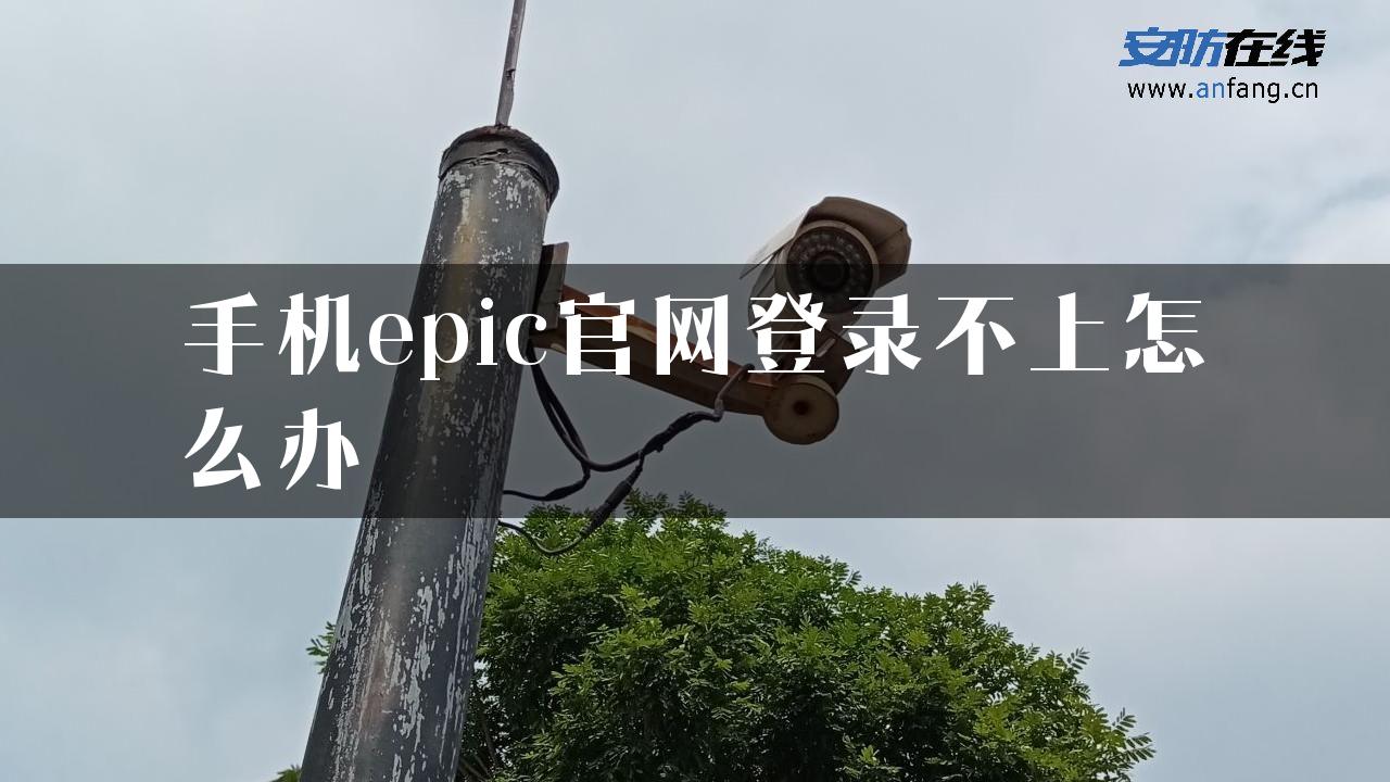 手机epic官网登录不上怎么办