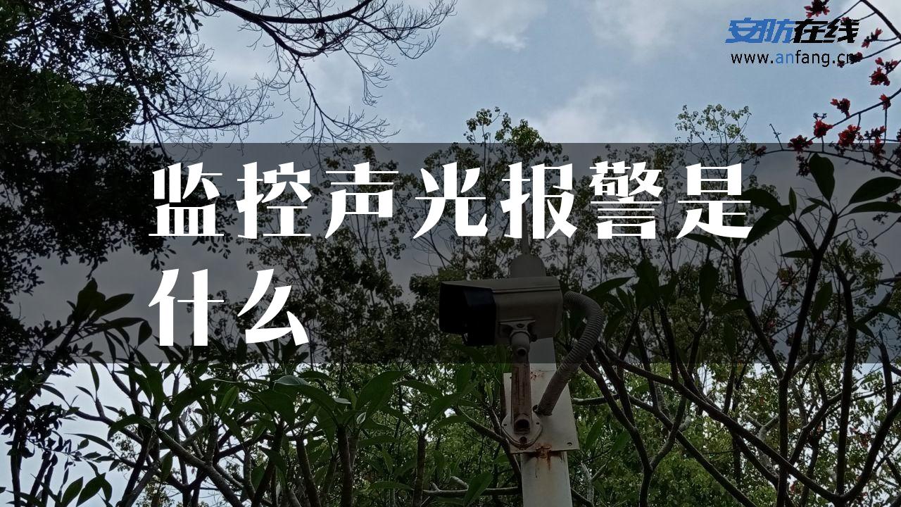 监控声光报警是什么