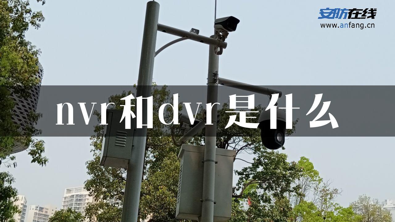 nvr和dvr是什么