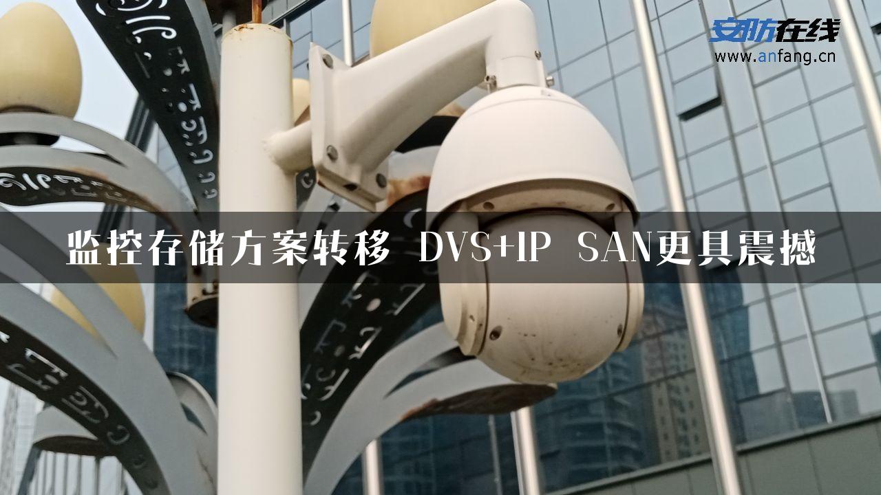 监控存储方案转移 DVS+IP SAN更具震撼