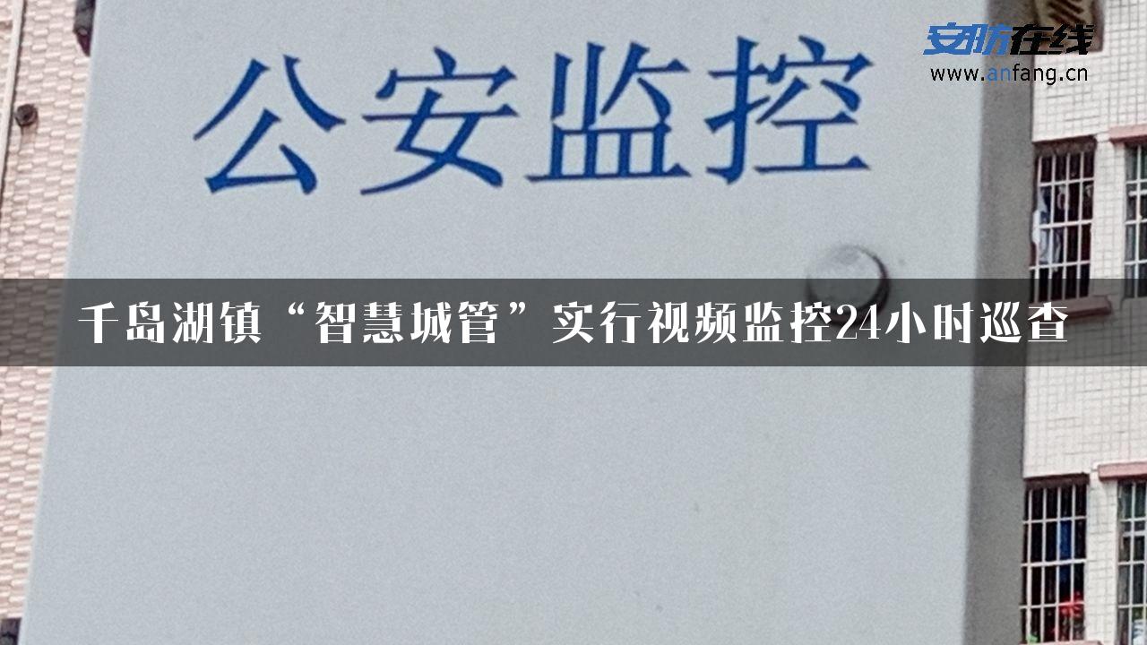 千岛湖镇“智慧城管”实行视频监控24小时巡查