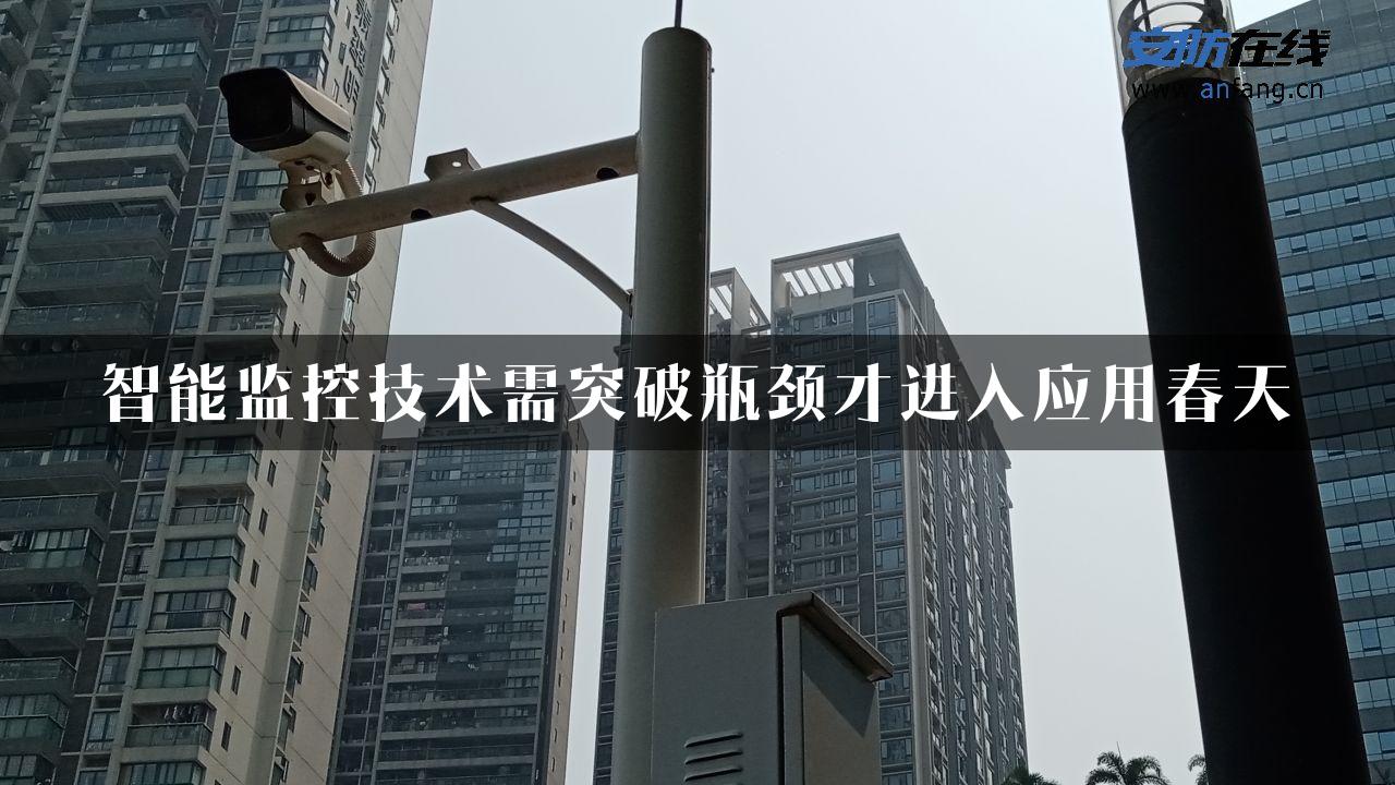 智能监控技术需突破瓶颈才进入应用春天