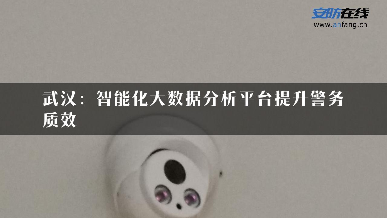 武汉：智能化大数据分析平台提升警务质效