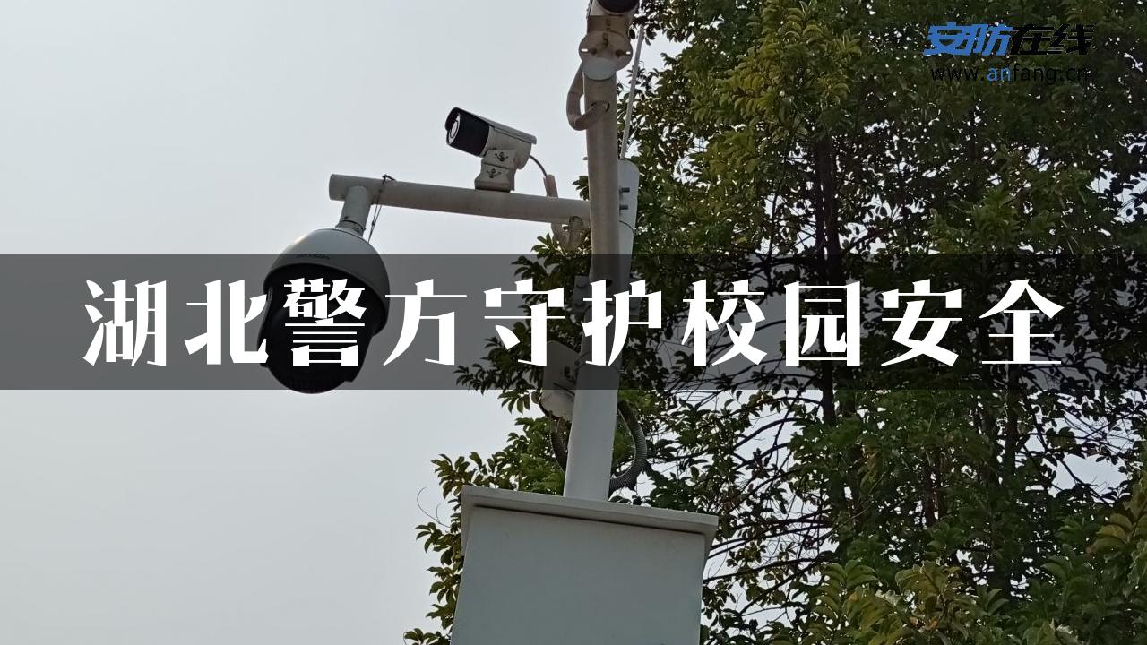 湖北警方守护校园安全