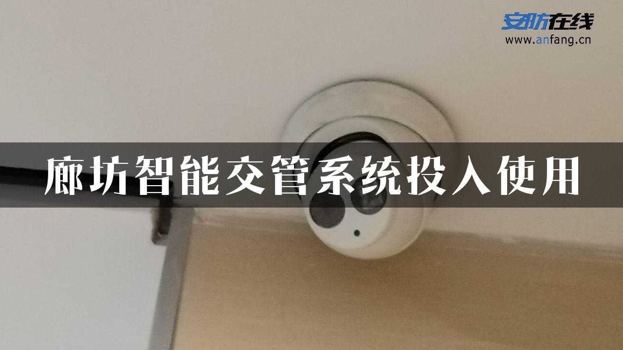 廊坊智能交管系统投入使用