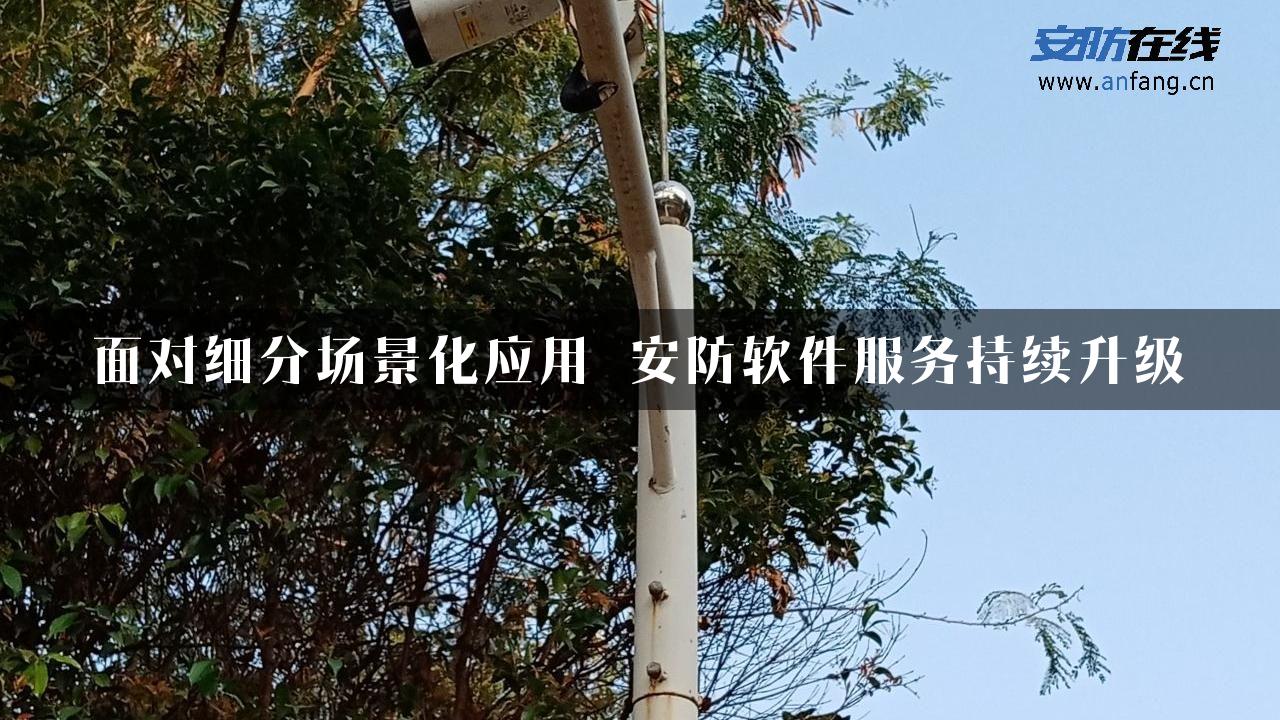 面对细分场景化应用 安防软件服务持续升级