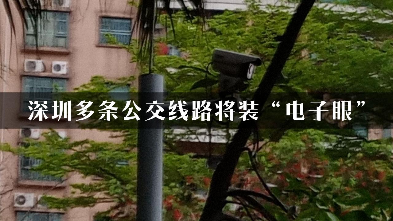 深圳多条公交线路将装“电子眼”