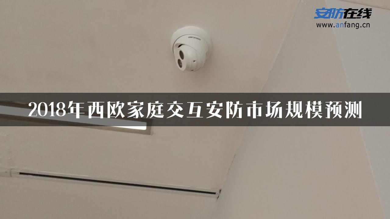 2018年西欧家庭交互安防市场规模预测